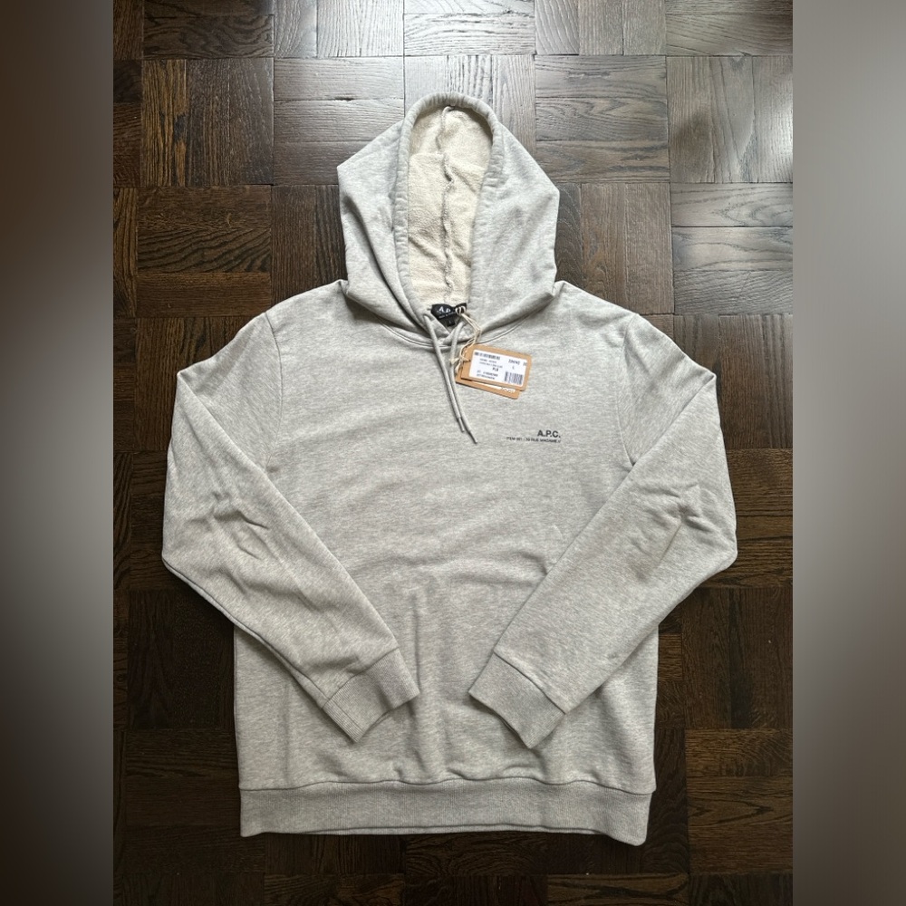 A.P.C. Item H Hoodie - Heather Grey size L